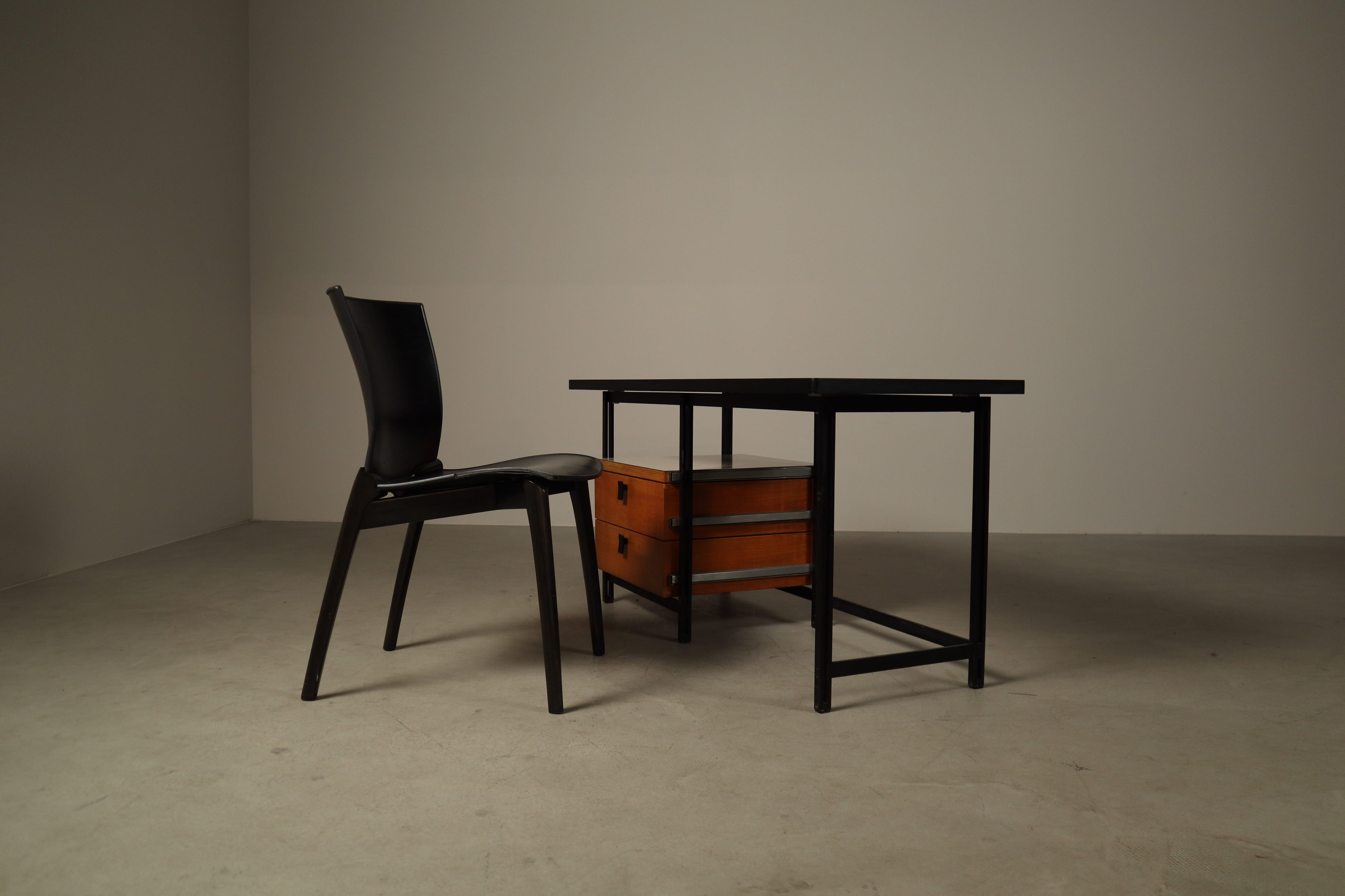 Jules_Wabbes_Writing_Desk_for_Mobilier_Universel,_Belgian_Mid_Century_Modern_Desk,_1960s