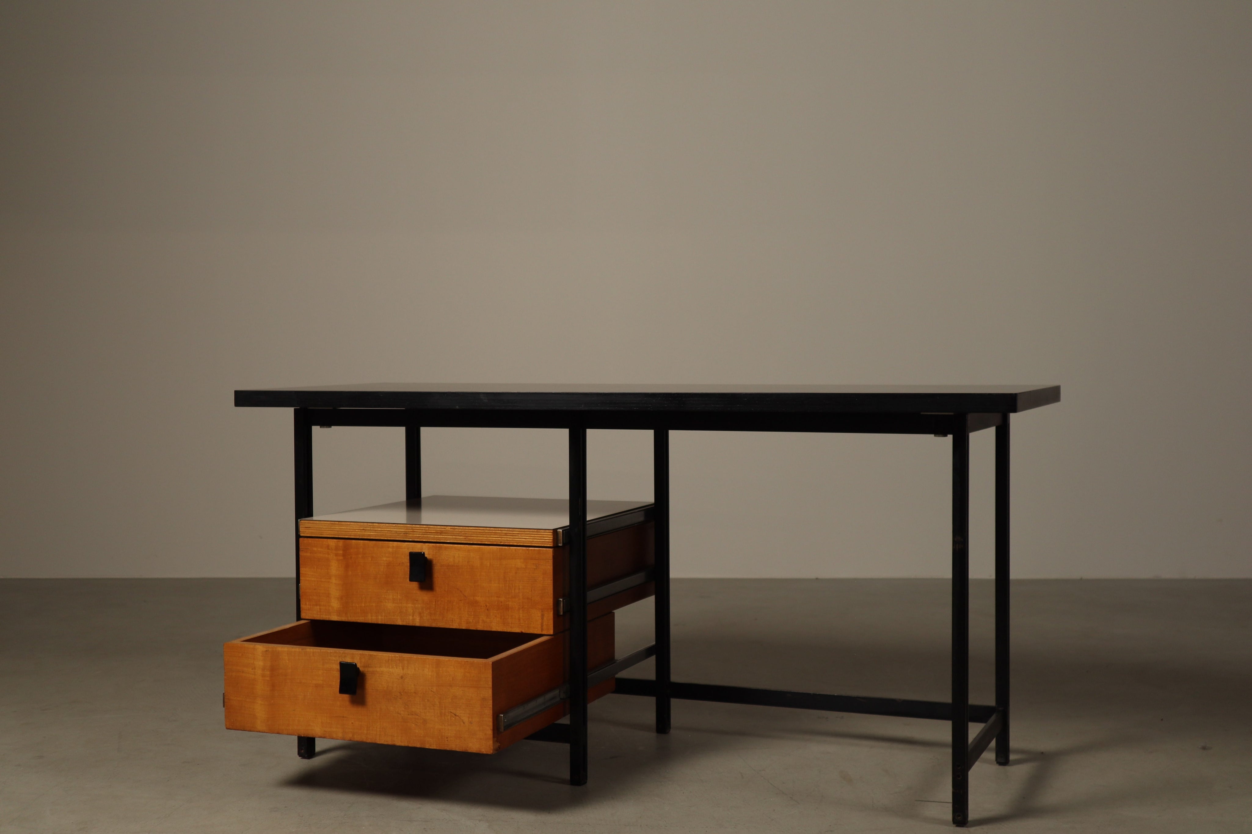 Jules_Wabbes_Writing_Desk_for_Mobilier_Universel,_Belgian_Mid_Century_Modern_Desk,_1960s