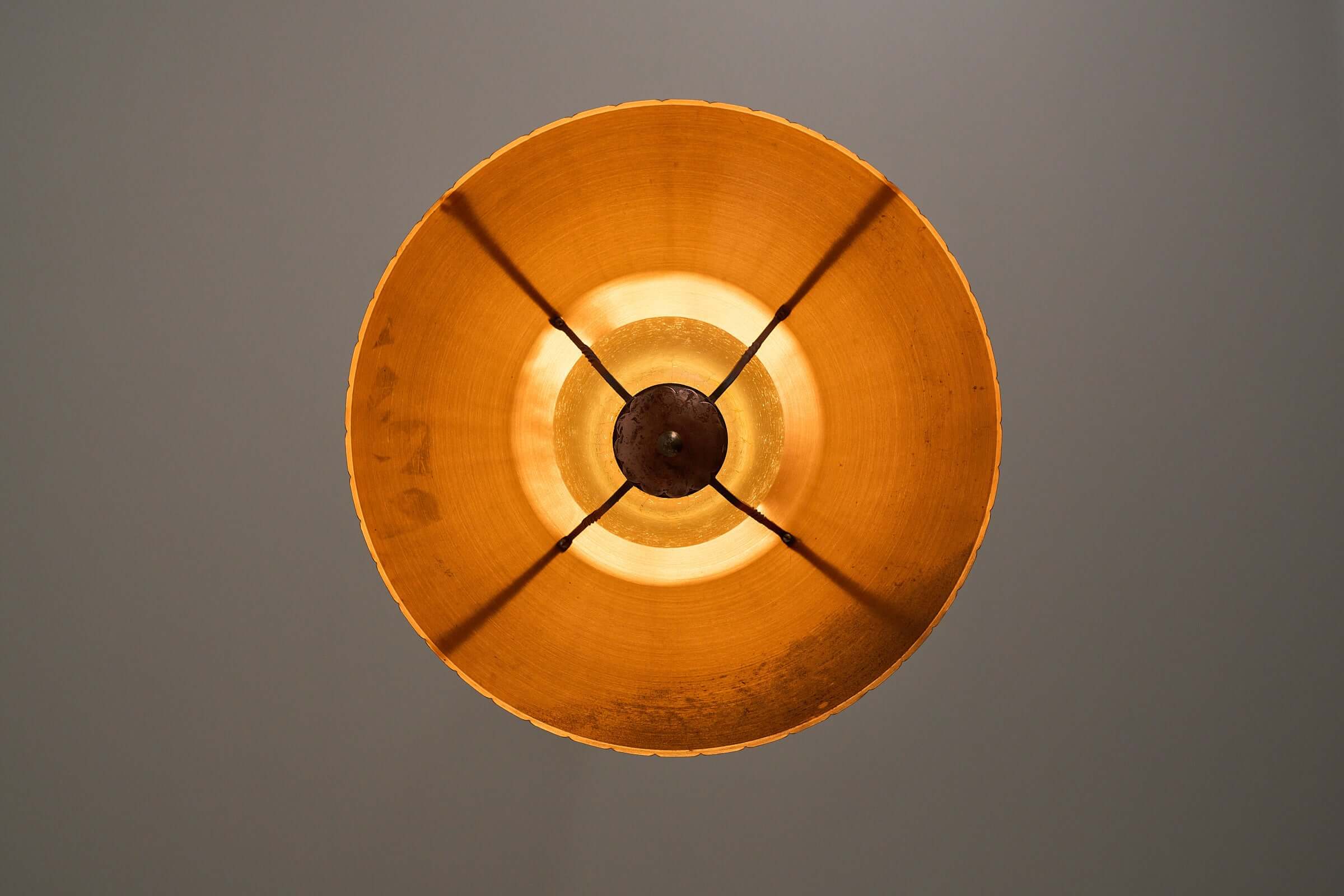 Wrought_Iron_Pendant_Lamp,_Copper_and_Textured_Glass,_1950s,_Europe