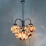 XL_Murano_Glass_Swirl_Chandelier_in_Purple_and_White,_Italy_1970s