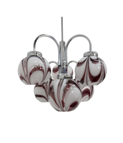 XL_Murano_Glass_Swirl_Chandelier_in_Purple_and_White,_Italy_1970s