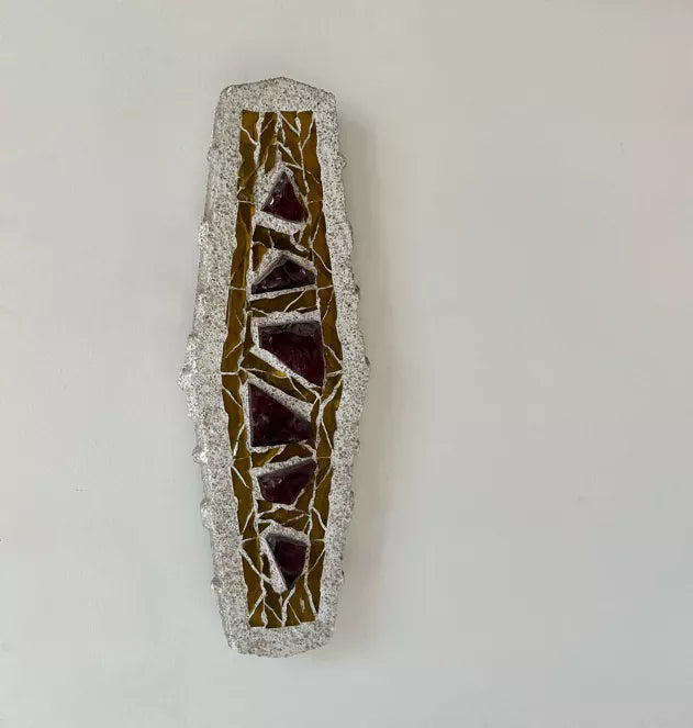 XL_Stained_Glass_Wall_Sconce_in_Cement_and_Glass,_Sweden_1950s