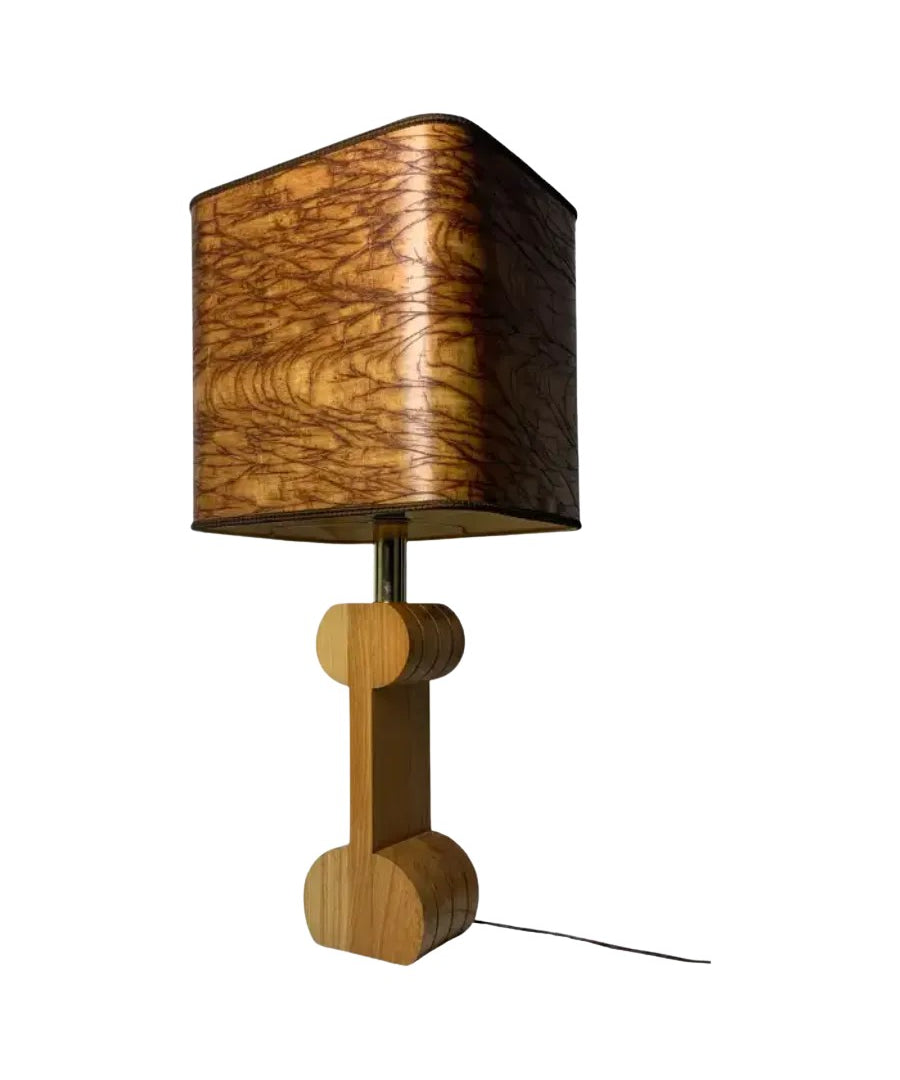 XL_Wood_Veneer_Table_Lamp_in_the_Style_of_Tobia_&_Afra_Scarpa,_1970s,_Italy