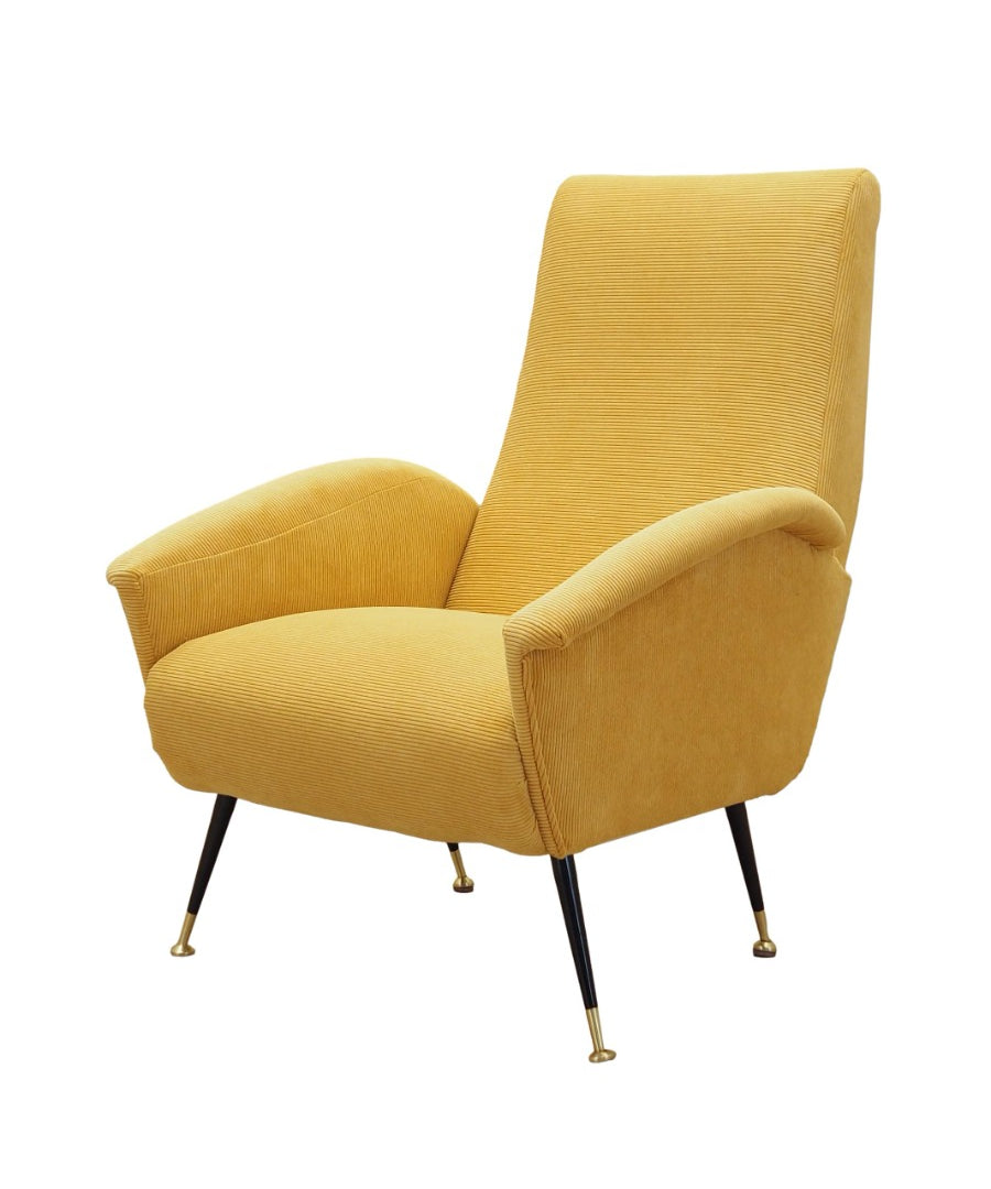 Yellow_Armchair,_Fabric_Upholstery,_1970s,_Italy
