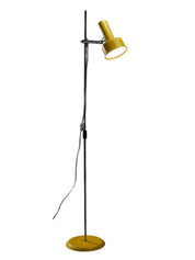 Yellow_Hat_Shade_Floor_Lamp,_Chrome_Stem,_1970s,_Europe