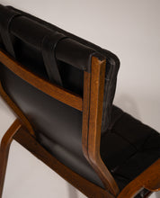 Set_of_2_Yngve_Ekström_Lounge_Chairs_in_Wengé_Wood_and_Black_Leather_for_Swedese,_Sweden_1970s