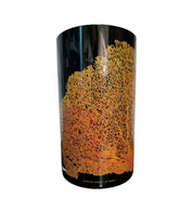 Acquaria_Black_Glass_Vase_with_Coral_Motif_by_Carlo_Ninchi_&_Vittorio_Locatelli,_Italian_Design