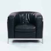 Onda_Lounge_Chair_by_De_Pas,_D’Urbino_&_Lomazzi_for_Zanotta_in_Black_Leather,_Italy_1985
