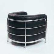 Onda_Lounge_Chair_by_De_Pas,_D’Urbino_&_Lomazzi_for_Zanotta_in_Black_Leather,_Italy_1985