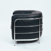 Onda_Lounge_Chair_by_De_Pas,_D’Urbino_&_Lomazzi_for_Zanotta_in_Black_Leather,_Italy_1985