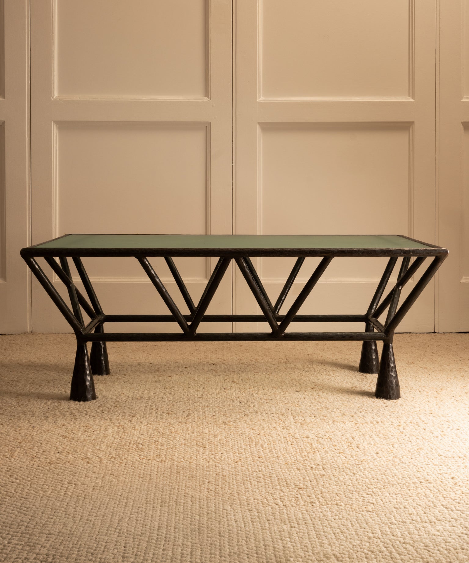 Zebra_Wrought_Iron_Coffee_Table,_Brutalist_Design,_1970s,_France