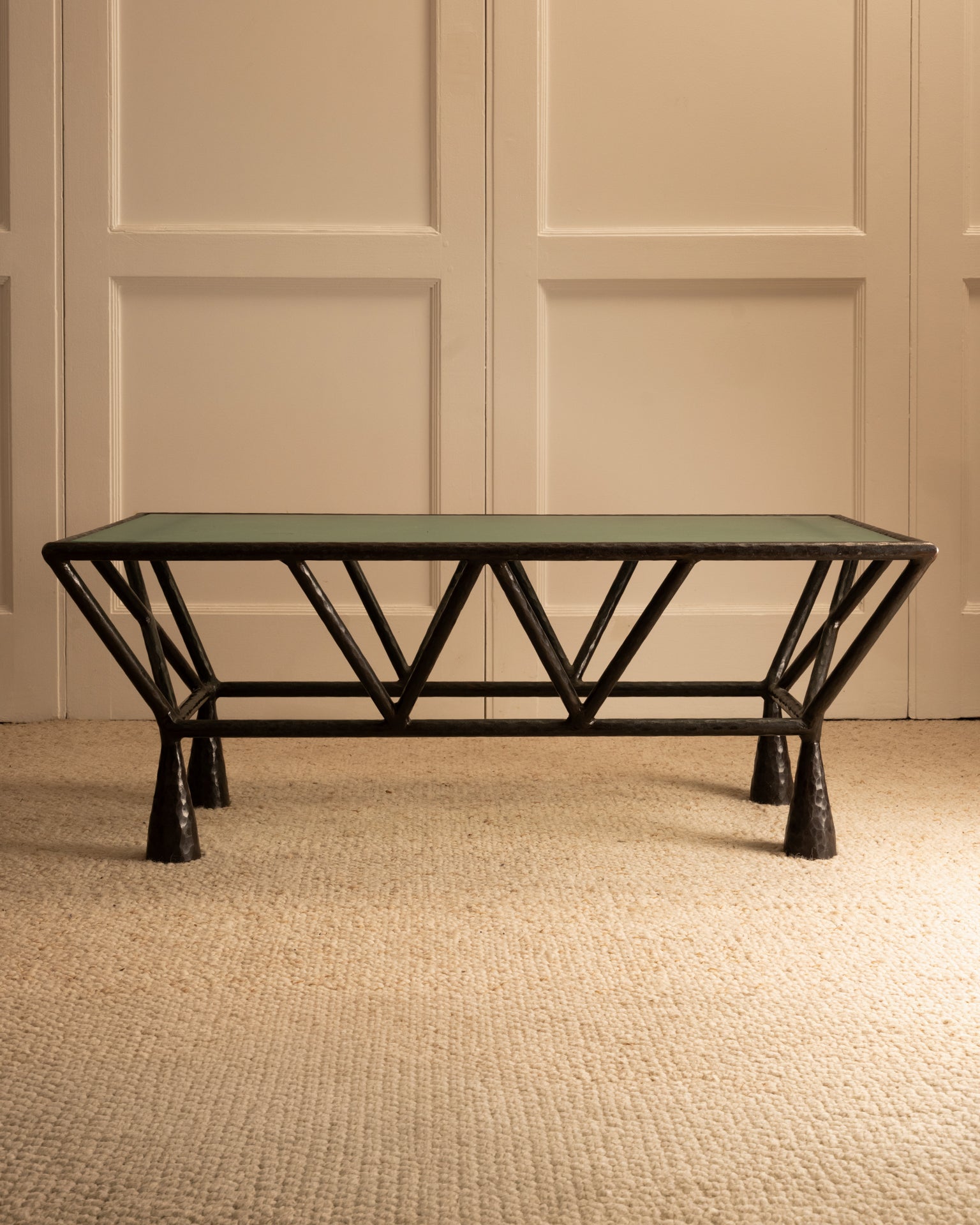 Zebra_Wrought_Iron_Coffee_Table,_Brutalist_Design,_1970s,_France