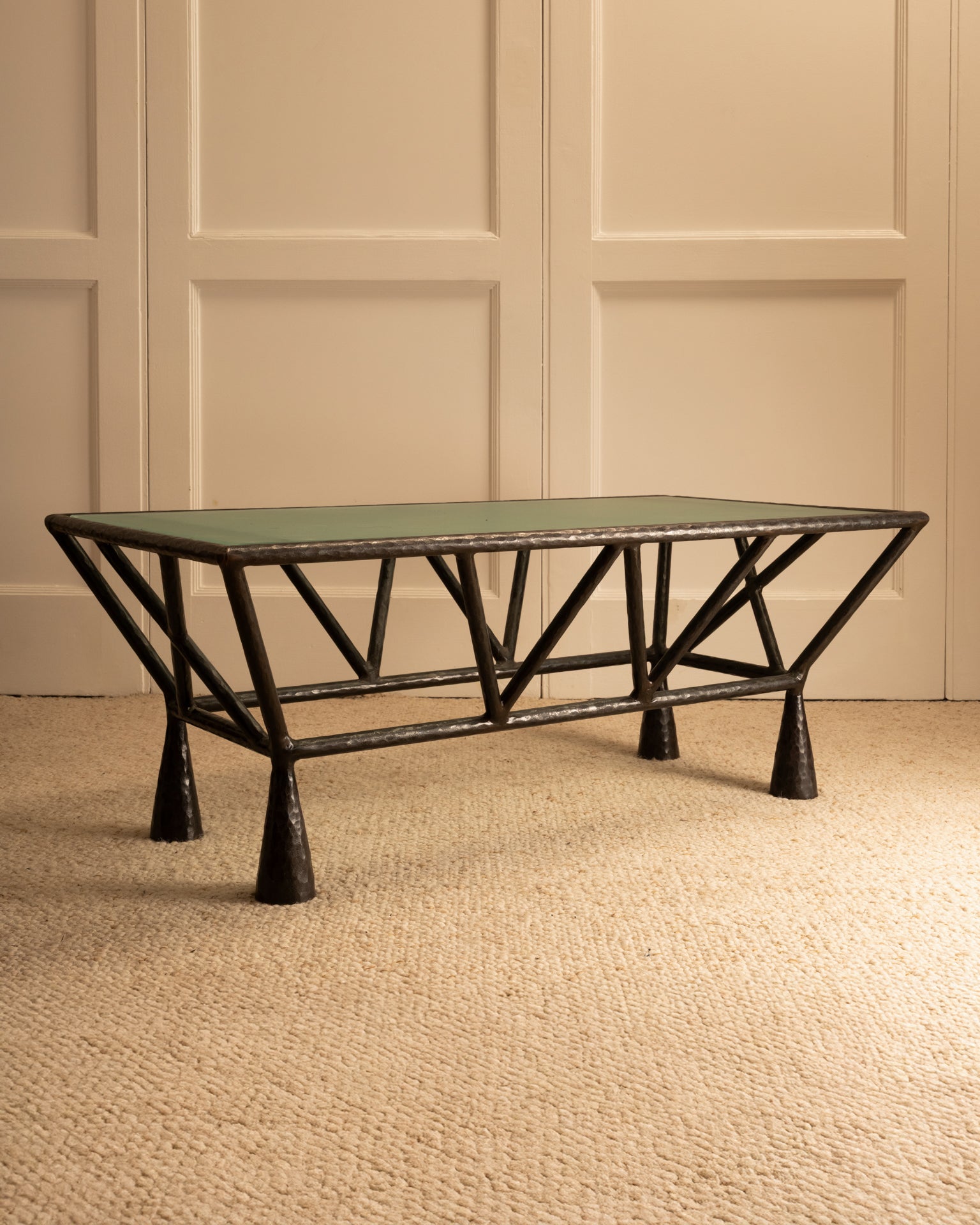 Zebra_Wrought_Iron_Coffee_Table,_Brutalist_Design,_1970s,_France
