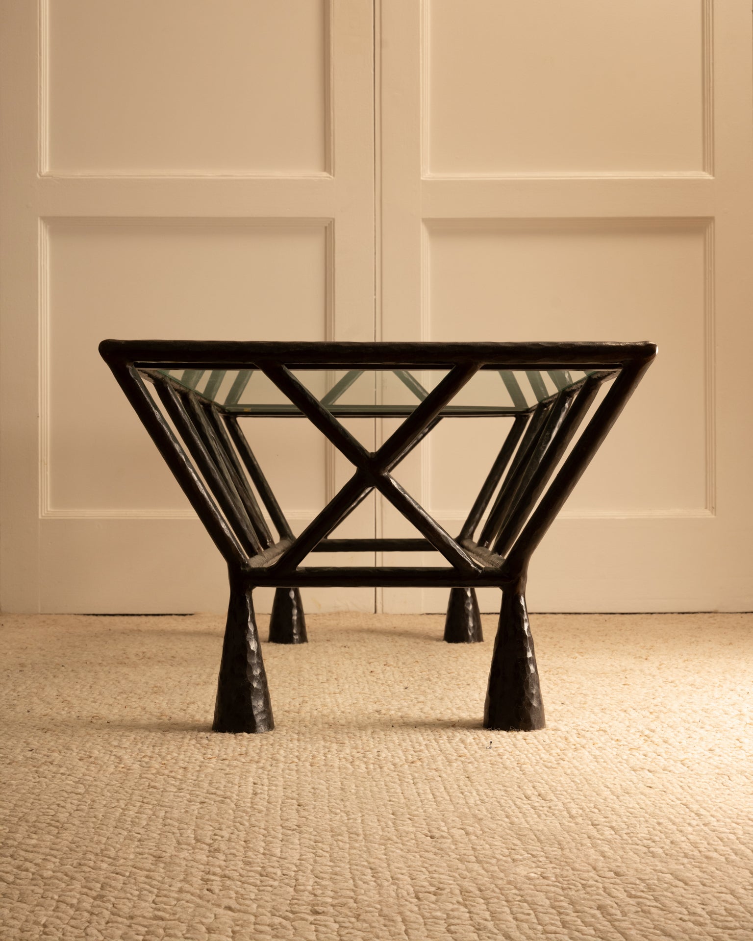 Zebra_Wrought_Iron_Coffee_Table,_Brutalist_Design,_1970s,_France