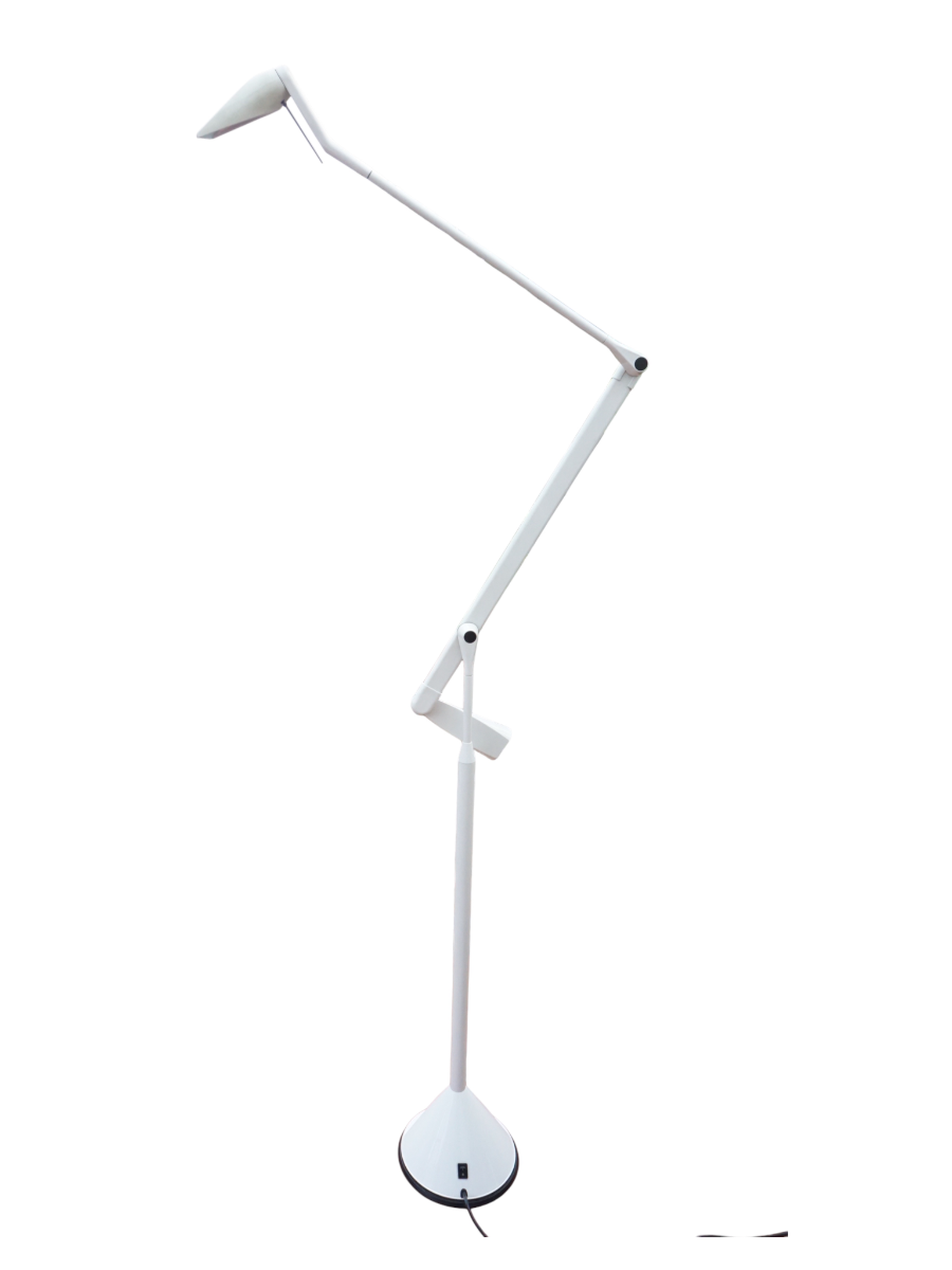 Zelig_Terra_Floor_Lamp_by_Walter_Monici_for_Lumina_Italia,_White_Counterbalance_Task_Lamp,_1990
