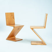 Set_of_4_Zig_Zag_Chairs_After_Gerrit_Rietveld,_Solid_Ash_Cantilever_Chair,_Dutch_De_Stijl_Design