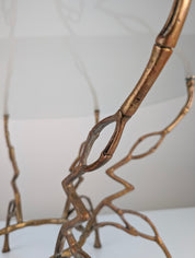 Zigzag_Bronze_Faux_Bamboo_Hollywood_Regency_Coffee_Table,_1960s